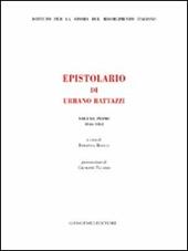 Epistolario di Urbano Rattazzi. Vol. 1: 1846-1861.