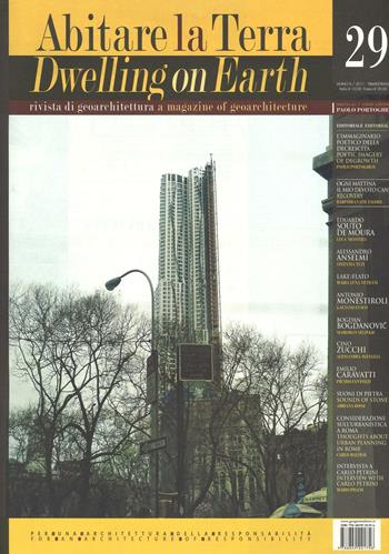 Abitare la terra. Ediz. italiana e inglese. Vol. 29  - Libro Gangemi Editore 2016, Periodici | Libraccio.it
