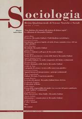 Sociologia. Rivista quadrimestrale di scienze storiche e sociali (2010). Vol. 3