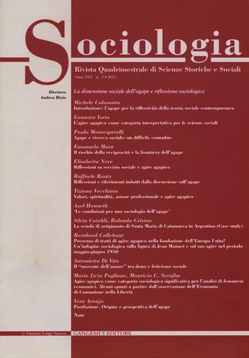 Sociologia. Rivista quadrimestrale di scienze storiche e sociali (2011). Vol. 3  - Libro Gangemi Editore 2016, Periodici | Libraccio.it