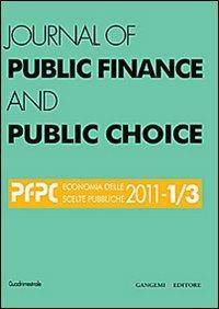 Journal of public finance and public choice (2011) vol. 1-3  - Libro Gangemi Editore 2013, Le ragioni dell'uomo | Libraccio.it