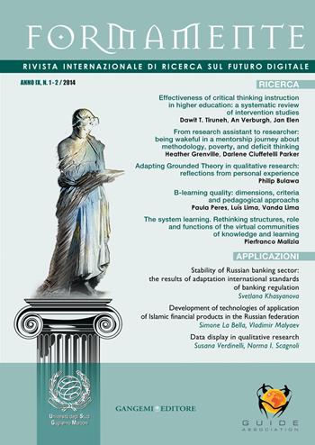 Formamente. Rivista internazionale sul futuro digitale (2014). Ediz. inglese vol. 1-2  - Libro Gangemi Editore 2014 | Libraccio.it