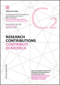 Contributi di ricerca. Ediz. italiana e inglese. Vol. 2  - Libro Gangemi Editore 2015, Arti visive, architettura e urbanistica | Libraccio.it