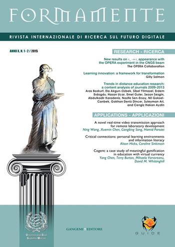Formamente. Rivista internazionale sul futuro digitale (2015). Ediz. italiana e inglese vol. 1-2  - Libro Gangemi Editore 2015, Le ragioni dell'uomo | Libraccio.it