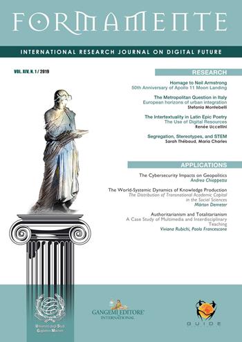 Formamente. Rivista internazionale sul futuro digitale. Ediz. inglese (2019). Vol. 1  - Libro Gangemi Editore 2019, Periodici | Libraccio.it