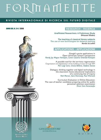 Formamente. Rivista internazionale sul futuro digitale. Ediz. inglese (2018). Vol. 3-4  - Libro Gangemi Editore 2019, Periodici | Libraccio.it