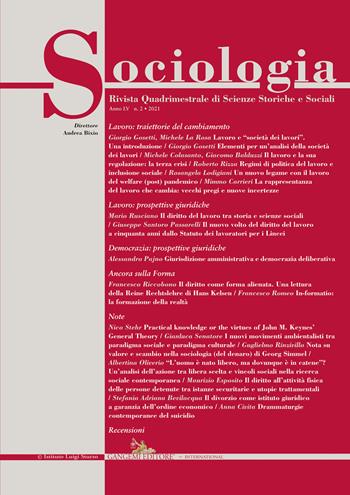 Sociologia. Rivista quadrimestrale di scienze storiche e sociali (2021). Vol. 2  - Libro Gangemi Editore 2021, Periodici | Libraccio.it