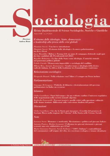 Sociologia. Rivista quadrimestrale di scienze storiche e sociali (2024). Vol. 2  - Libro Gangemi Editore 2024, Le ragioni dell'uomo | Libraccio.it
