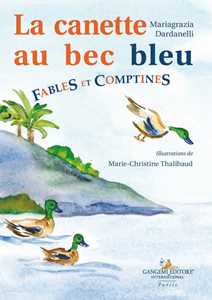 La Canette Au Bec Blue. Fables Et Comptines-image