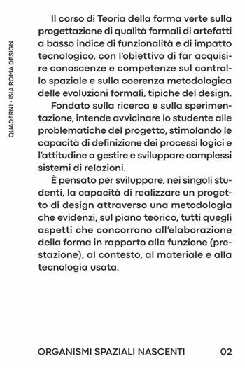 Quaderno Isia. Ediz. bilingue. Vol. 2: Organismi spaziali nascenti  - Libro Gangemi Editore 2026 | Libraccio.it