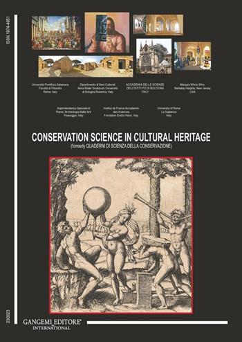 Conservation science in cultural heritage (formerly Quaderni di scienza della conservazione) (2023). Ediz. bilingue. Vol. 23  - Libro Gangemi Editore 2025, Periodici | Libraccio.it