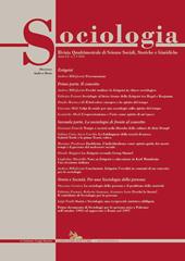 Sociologia. Rivista quadrimestrale di scienze storiche e sociali (2026). Vol. 1