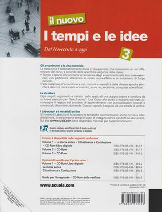 Il nuovo I tempi e le idee. Vol. 3: Dal Novecento a oggi. - Giorgio Gliozzi, Sergio Nicola, Antonella Ruata Piazza - Libro Petrini 2010 | Libraccio.it