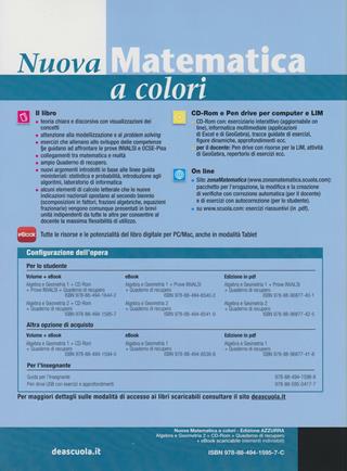 Nuova matematica a colori. Con quaderno di recupero. Ediz. azzurra. Con espansione online. Vol. 2 - Leonardo Sasso - Libro Petrini 2011 | Libraccio.it