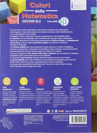 Colori della matematica. Ediz. blu. Con e-book. Con espansione online. Vol. 3: Beta - Leonardo Sasso, Claudio Zanone - Libro Petrini 2019 | Libraccio.it