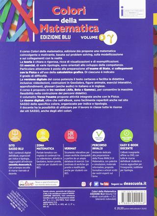 Colori della matematica. Ediz. blu. Vol. 5: Gamma. - Leonardo Sasso, Claudio Zanone - Libro Petrini 2019 | Libraccio.it