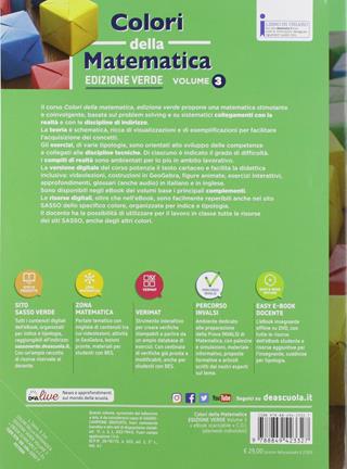 Colori della matematica. Ediz. verde. Per il triennio delle Scuole superiori. Con e-book. Con espansione online. Vol. 3 - Leonardo Sasso, Enrico Zoli - Libro Petrini 2019 | Libraccio.it