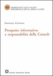 Prospetto informativo e responsabilità della Consob