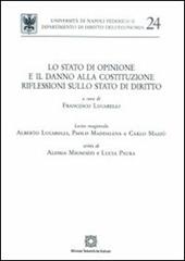 Lo Stato di opinione e il danno alla costituzione. Riflesioni sullo Stato di diritto