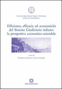 Efficienza, efficacia ed economicità del sistema giudiziario italiano. La prospettiva economico-aziendale  - Libro Edizioni Scientifiche Italiane 2010 | Libraccio.it