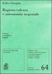 Ragionevolezza e autonomia negoziale