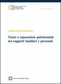 Trusts e separazione patrimoniale nei rapporti familiari e personali - Amalia Chiara Di Landro - Libro Edizioni Scientifiche Italiane 2010, Univ. Mediterranea | Libraccio.it