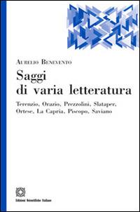 Saggi di varia letteratura - Aurelio Benevento - Libro Edizioni Scientifiche Italiane 2014, Il portale | Libraccio.it