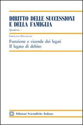 Funzione e vicende dei legati. Il legato di debito