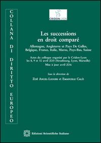 Les successions en droit comparé - Zoé Ancel-Lioger, Emanuele Calò - Libro Edizioni Scientifiche Italiane 2016, Diritto europeo | Libraccio.it