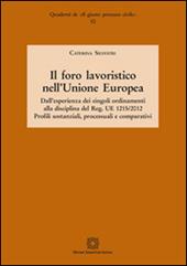 Il foro lavoristico nell'Unione Europea. Dall'esperienza dei singoli ordinamenti alla disciplina del Reg. UE 1215/2012