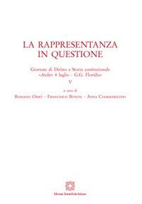 La rappresentanza in questione - Romano Orrù, Francesco Bonini, Anna Ciammariconi - Libro Edizioni Scientifiche Italiane 2016 | Libraccio.it