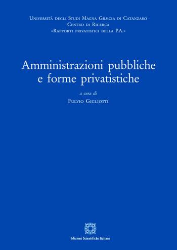 Amministrazioni pubbliche e forme privatistiche  - Libro Edizioni Scientifiche Italiane 2017, Rapporti privatistici della PA | Libraccio.it