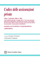 Codice delle assicurazioni private (d.lgs. 7 settembre 2005, n. 209). Appendice