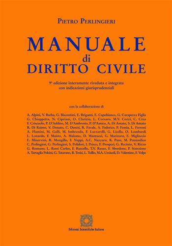Manuale di diritto civile - Pietro Perlingieri - Libro Edizioni Scientifiche Italiane 2018, Manuali | Libraccio.it