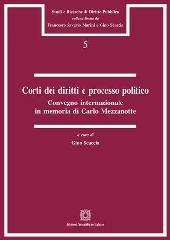 Corti dei diritti e processo politico. Convegno internazionale in memoria di Carlo Mezzanotte (Roma, 20 aprile 2017)  - Libro Edizioni Scientifiche Italiane 2019, Studi e ricerche di diritto pubblico | Libraccio.it