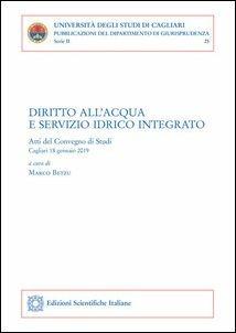 Diritto all'acqua e servizio idrico integrato. Atti del Convegno di studi (Cagliari, 18 gennaio 2019)  - Libro Edizioni Scientifiche Italiane 2019, Univ. Cagliari. Dipart. di giurisprudenza | Libraccio.it