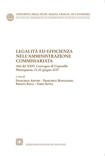 Legalità ed efficienza nell'amministrazione commissariata - Francesco Manganaro, Renato Rolli - Libro Edizioni Scientifiche Italiane 2020, Univ. Catanzaro «Magna Graecia» | Libraccio.it