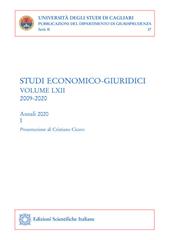 Studi economico-giuridici. Vol. 62\1: 2009-2020.