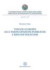 Vincoli europei alle partecipazioni pubbliche e riflessi societari