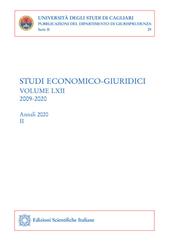 Studi economico-giuridici. Vol. 62/2: 2009-2020