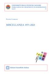 Miscellanea 1971-2003