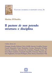 Il «pactum de non petendo»: struttura e disciplina