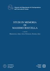 Studi in memoria di Massimo Roccella