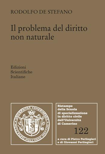 Il problema del diritto non naturale - Rodolfo De Stefano - Libro Edizioni Scientifiche Italiane 2024 | Libraccio.it