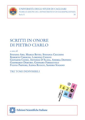 Scritti in onore di Pietro Ciarlo  - Libro Edizioni Scientifiche Italiane 2022, Univ. Cagliari. Dipart. di giurisprudenza | Libraccio.it