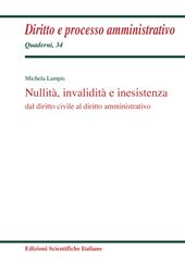 Nullità, invalidità e inesistenza dal diritto civile al diritto amministrativo