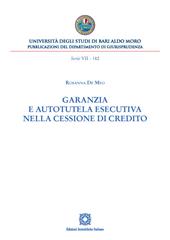 Garanzia e autotutela esecutiva nella cessione di credito