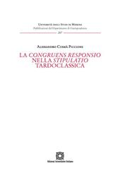 La congruens responsio nella stipulatio tardoclassica