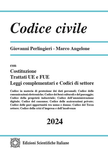 Codice civile - Giovanni Perlingieri, Marco Angelone - Libro Edizioni Scientifiche Italiane 2024 | Libraccio.it