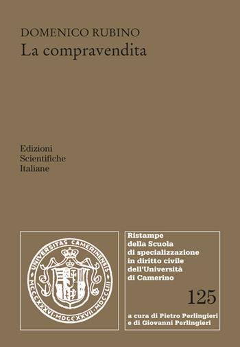 La compravendita - Domenico Rubino - Libro Edizioni Scientifiche Italiane 2024 | Libraccio.it